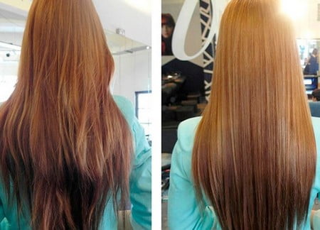 фото до и после осветления волос